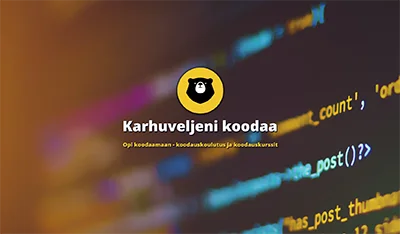 Karhuveljenikoodaa.fi